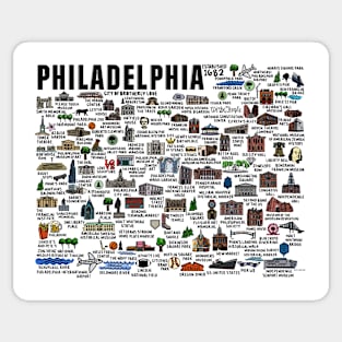 Philadelphia Map Sticker